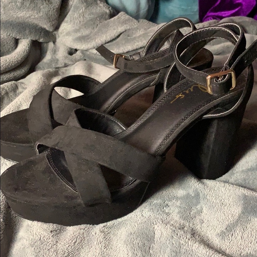 Black high heels